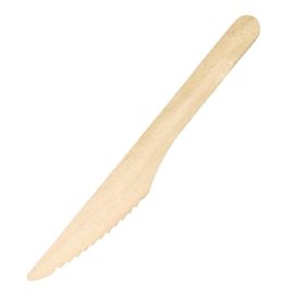 Biodegradable Disposable Wooden Knives 165mm - Pk 100