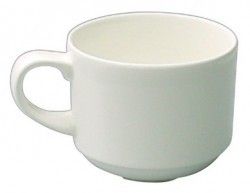Churchill Alchemy White Stacking coffee cup (6oz) x Pack of 24 - APR ASC6