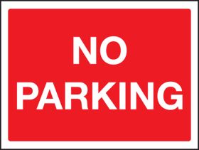 No Parking Sign 300x400mm Wall Mounted