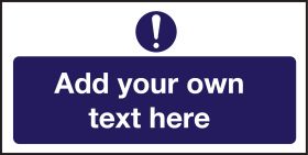 Mandatory  - Create Your Own Catering Sign - Add Your Own Text 100x200mm