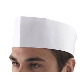 Chef's Disposable Paper Forage Hat (100 Pcs) - Genware