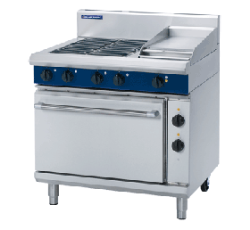 Blue Seal E506C - Electric Range with Griddle, 4 Elements & Static Oven 900mm