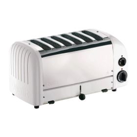 Dualit 6 Slice Vario Toaster - White Ends 60146