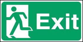Exit man left.  150x300mm S/A