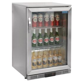 Polar GL007 - Bar / Bottle Cooler Fridge - Silver 138 Litres