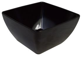 Melamine Square Bowl Black 19cm MB19B
