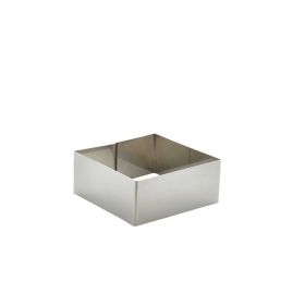 Stainless Steel Square Mousse Ring 8x3.5cm - Genware