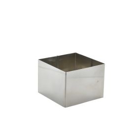 Stainless Steel Square Mousse Ring 8x6cm - Genware