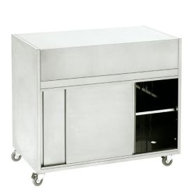 Roller Grill MS1 Wheeled Cupboard, Flat Top