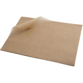 Greaseproof Paper 25X35cm (1000 Shts) Brown - Genware