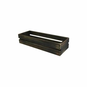 Black Washed Wooden Condiment Crate NAT-CRTB