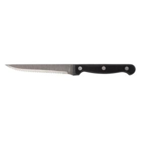 Steak Knife Black Poly Handle (Dozen) - Genware