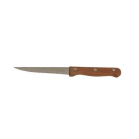 Steak Knife Dark Wood Handle Full Tang (Dozen) - Genware