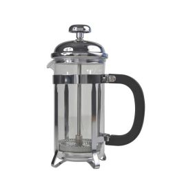 6 Cup Cafetiere Chrome Pyrex 26oz 800Ml - Genware