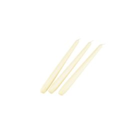 Tapered Candle 10" Ivory (Pack 100) - Genware
