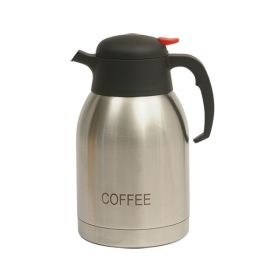Coffee Inscribed Stainless Steel Vacuum Jug 2.0L - Genware